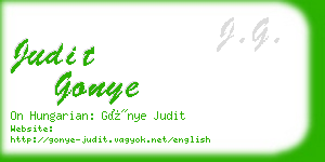 judit gonye business card